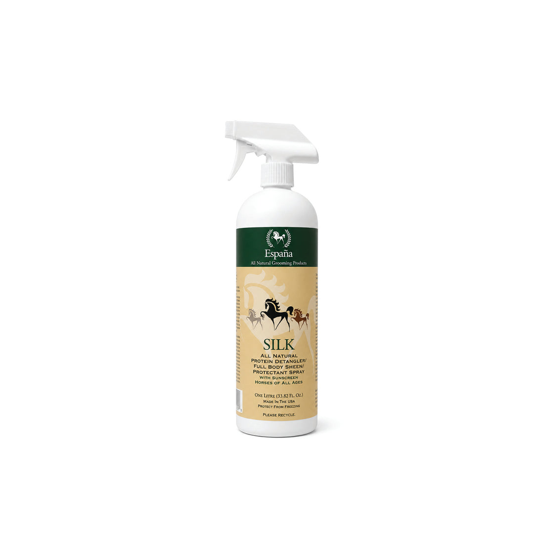 Espana SILK - Equine - Natural Protein Detangler/Protectant Spray with Sunscreen
