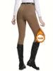 RTS Winter Fleece Lined Women's Equestrian Breeches Full Grip Silicone Custom Logo Female Breathable Leggings Racing Jodhpurs