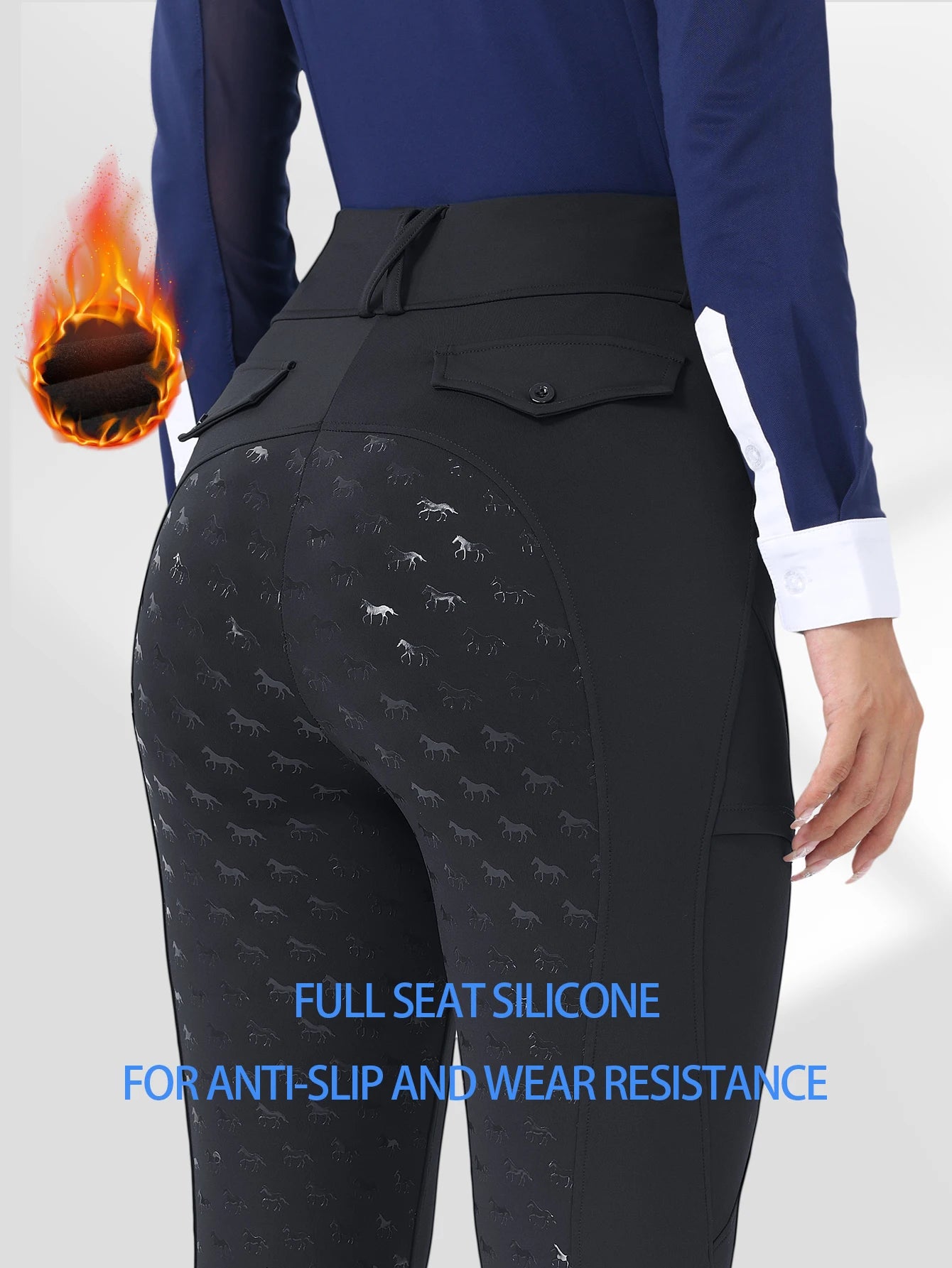 Pants, women's pants, women's work pants, women's pants, winter pants, flannel pants, heated pants, equestrian sports pants
