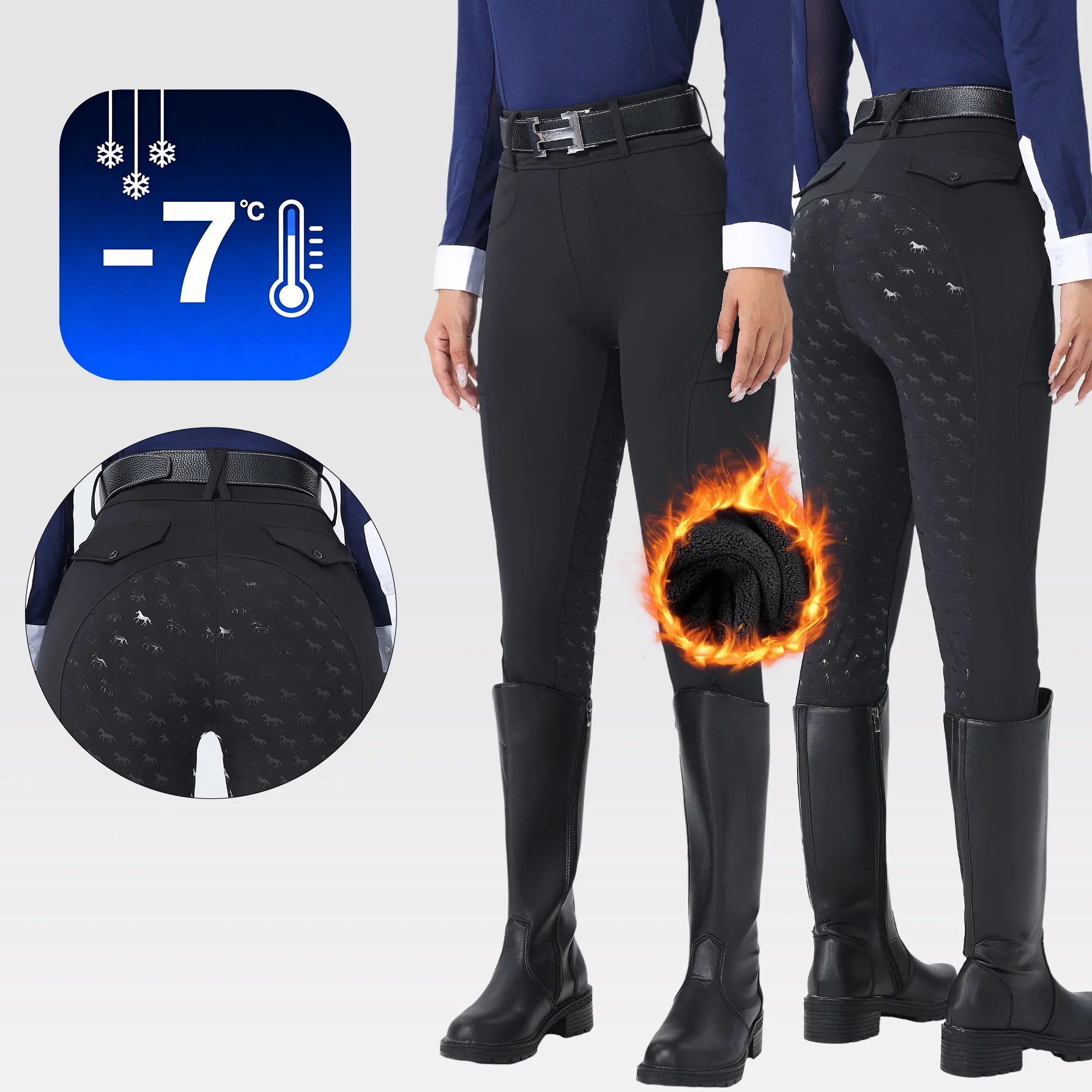 Pants, women's pants, women's work pants, women's pants, winter pants, flannel pants, heated pants, equestrian sports pants