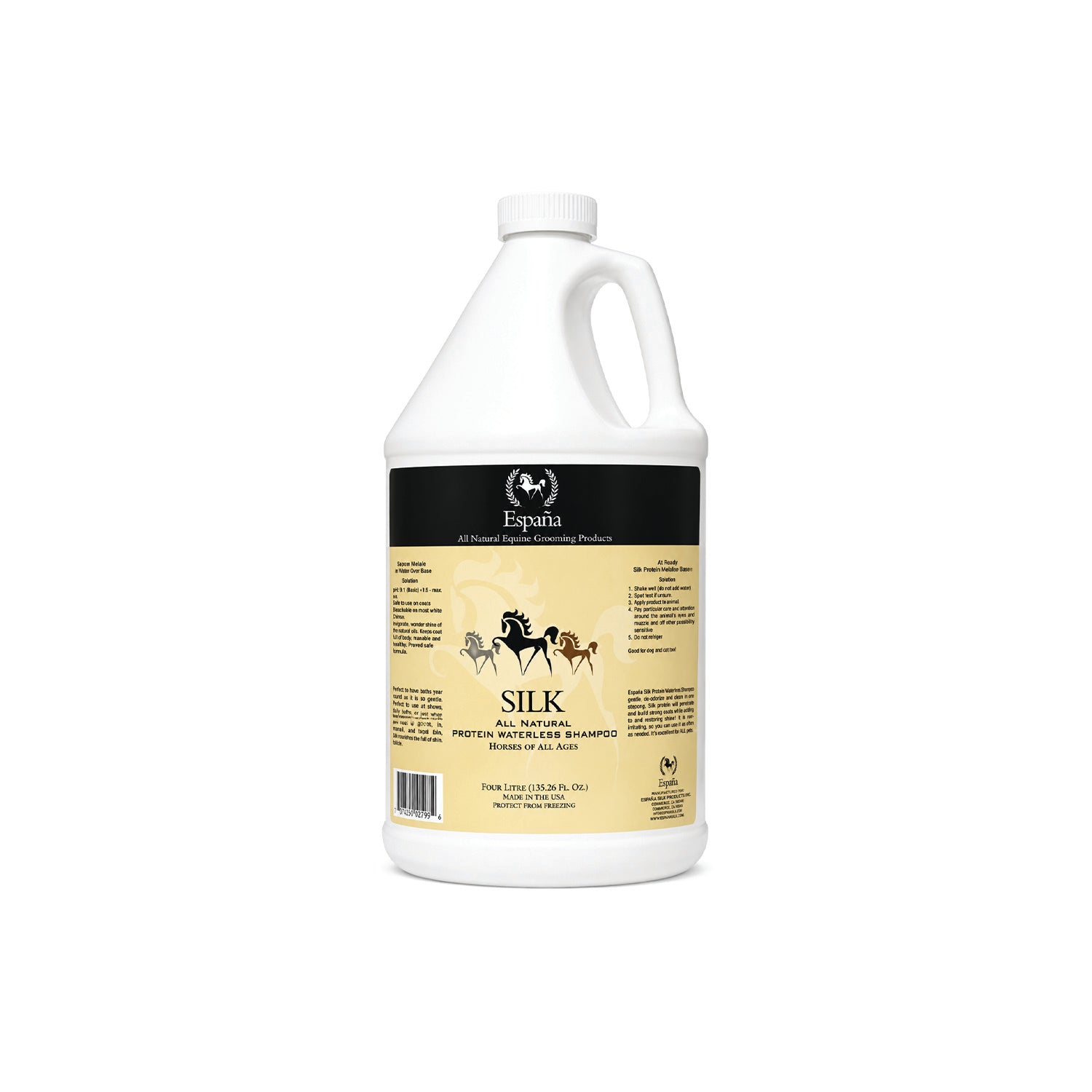 Espana SILK - Equine - Natural Protein Waterless Shampoo
